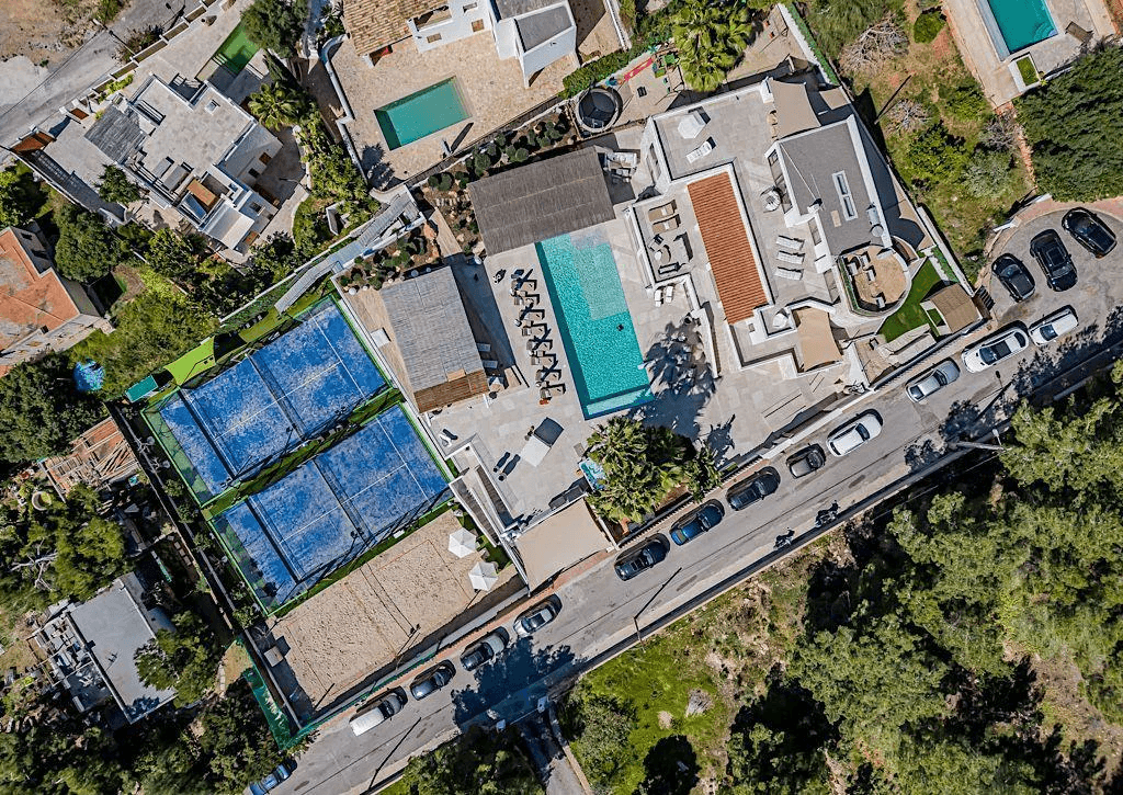 Villa de lujo excepcional con vistas panorámicas en Jesús, Ibiza