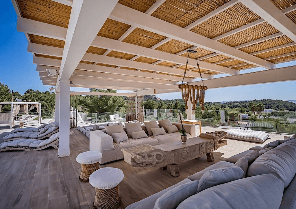 Villa de lujo excepcional con vistas panorámicas en Jesús, Ibiza