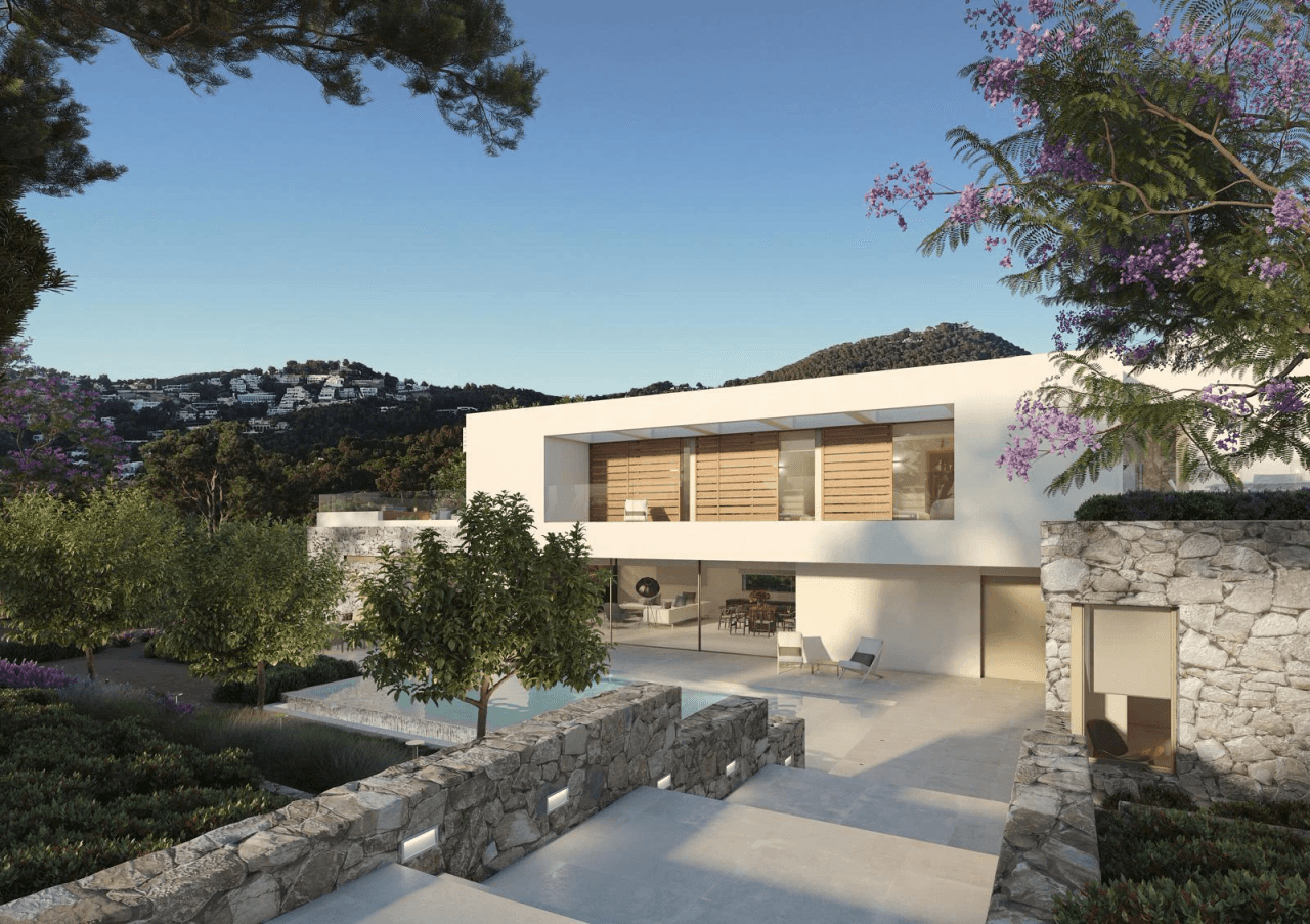 Exclusiva villa de obra nueva con vistas