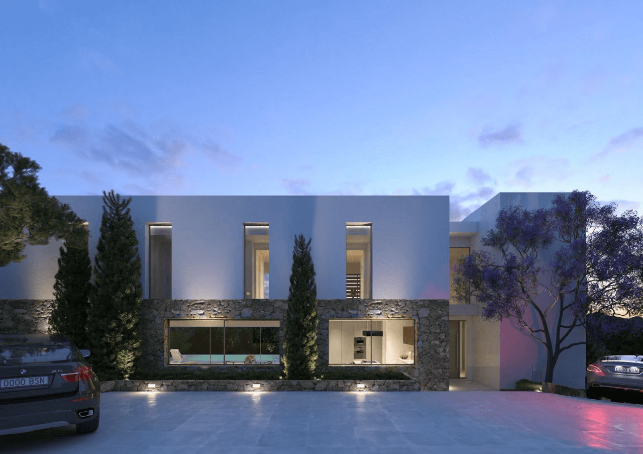 Exclusiva villa de obra nueva con vistas