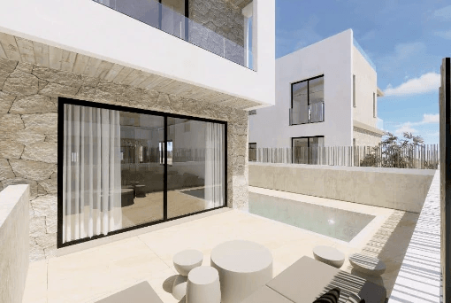 Exclusieve Nieuwbouw Twee-onder-een-kapwoning met Privé Zwembad en Dakterras in Ibiza