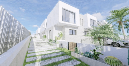 Exclusieve Nieuwbouw Twee-onder-een-kapwoning met Privé Zwembad en Dakterras in Ibiza
