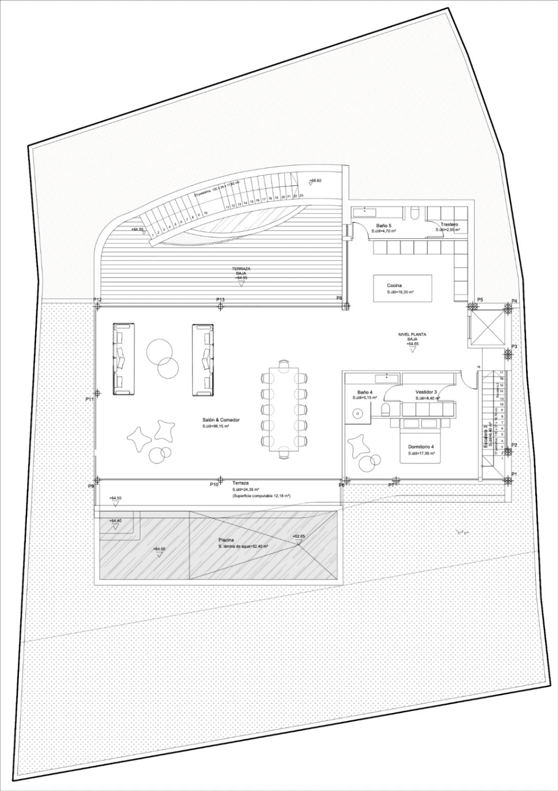 Espectacular villa de obra nueva con vistas abiertas al mar en venta en urbanización privada