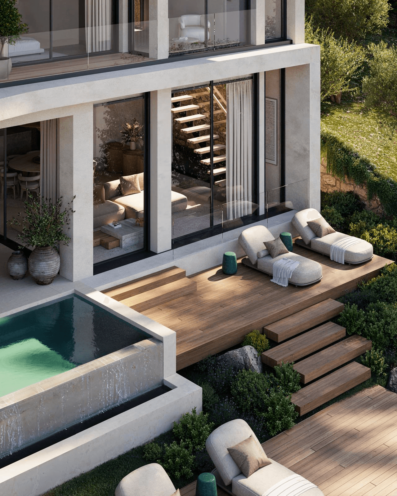 Espectacular villa de obra nueva con vistas abiertas al mar en venta en urbanización privada