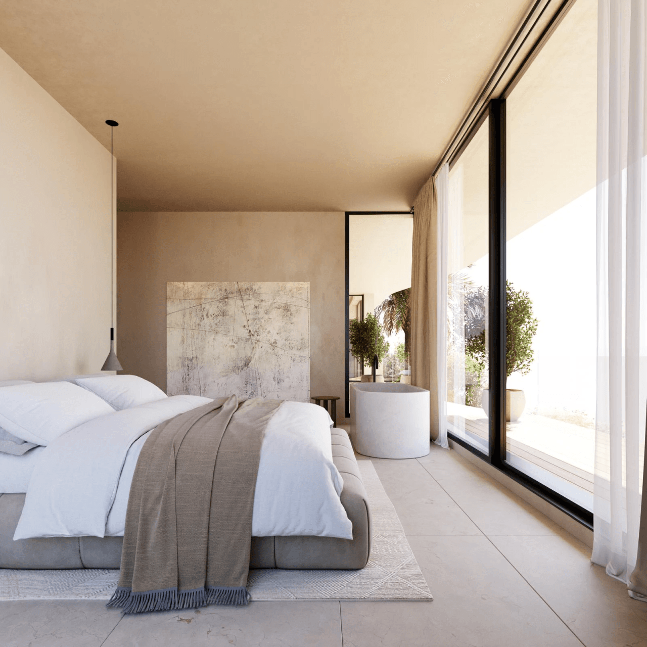 Espectacular villa de obra nueva con vistas abiertas al mar en venta en urbanización privada