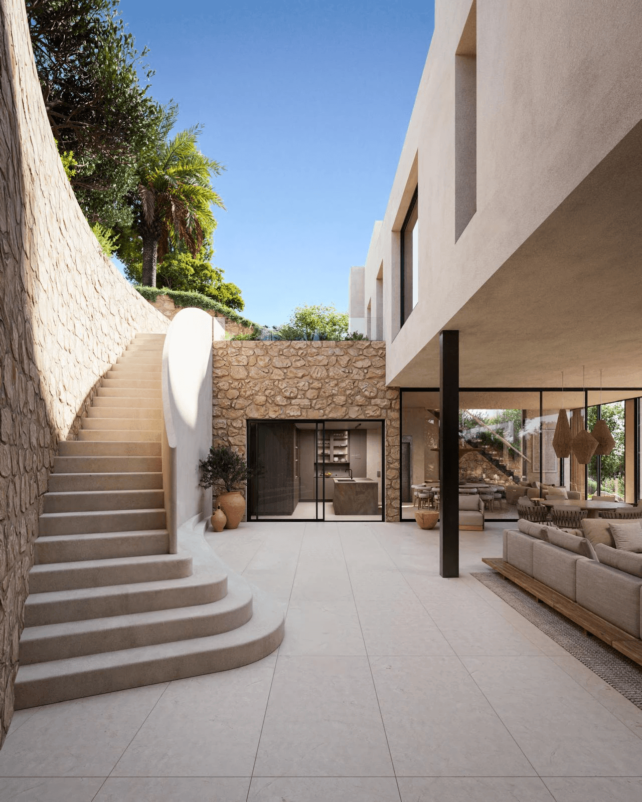Espectacular villa de obra nueva con vistas abiertas al mar en venta en urbanización privada