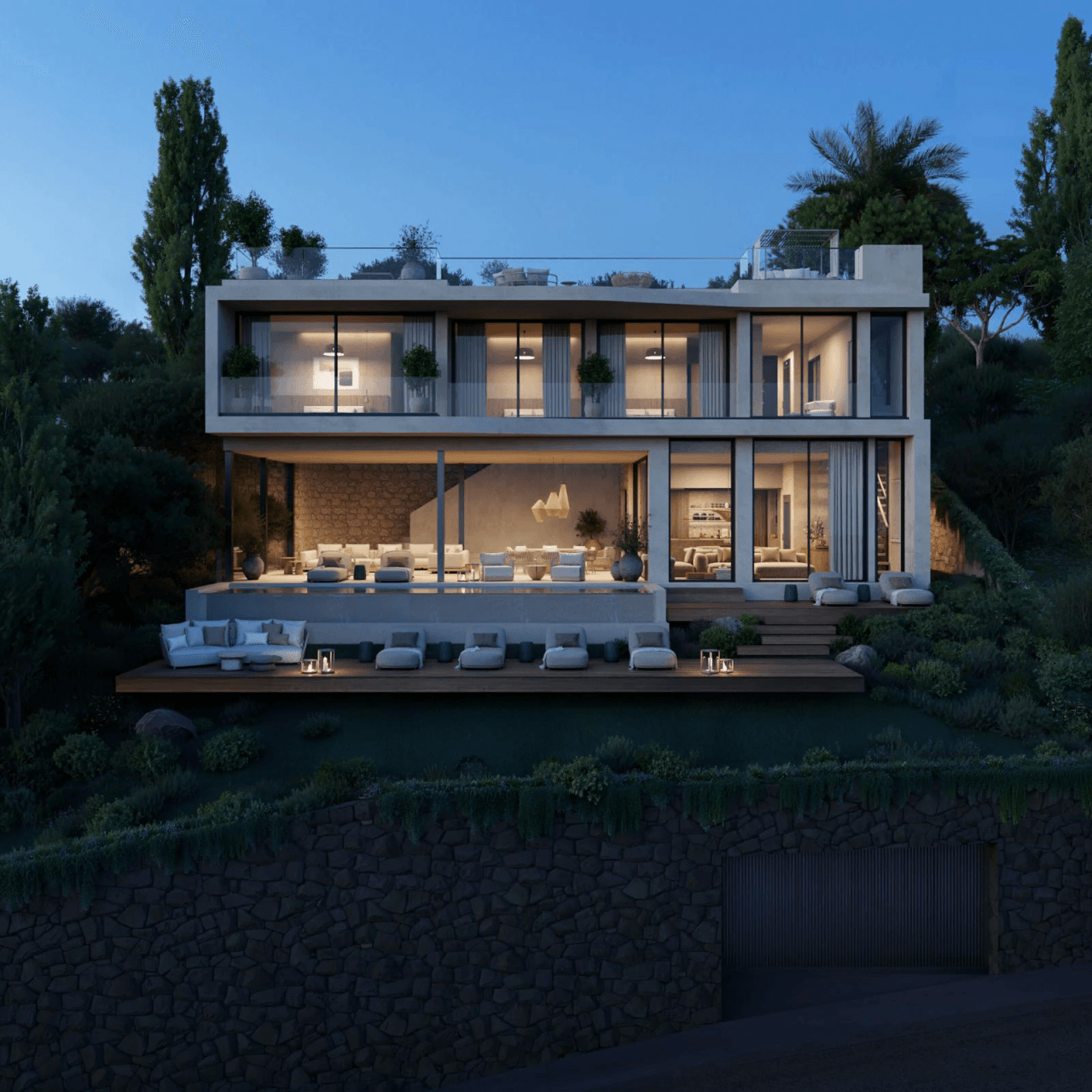 Espectacular villa de obra nueva con vistas abiertas al mar en venta en urbanización privada