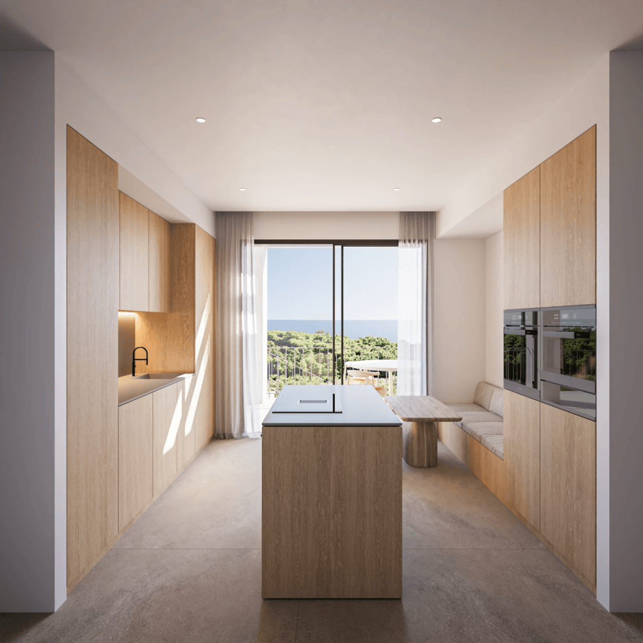Villa de lujo con vistas panorámicas al mar en construcción en Sa Caleta