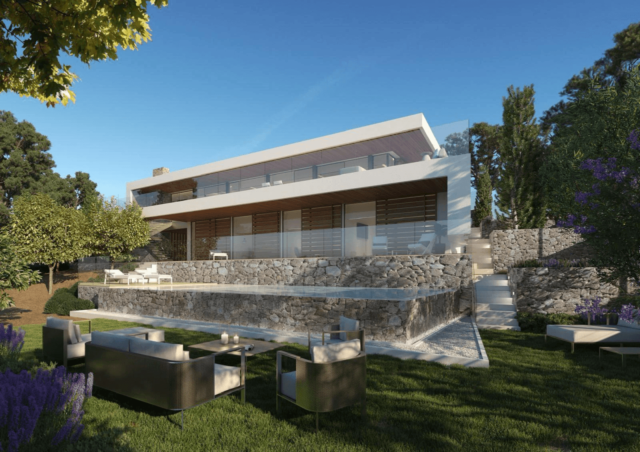 Moderna villa de obra nueva en Santa Eulalia