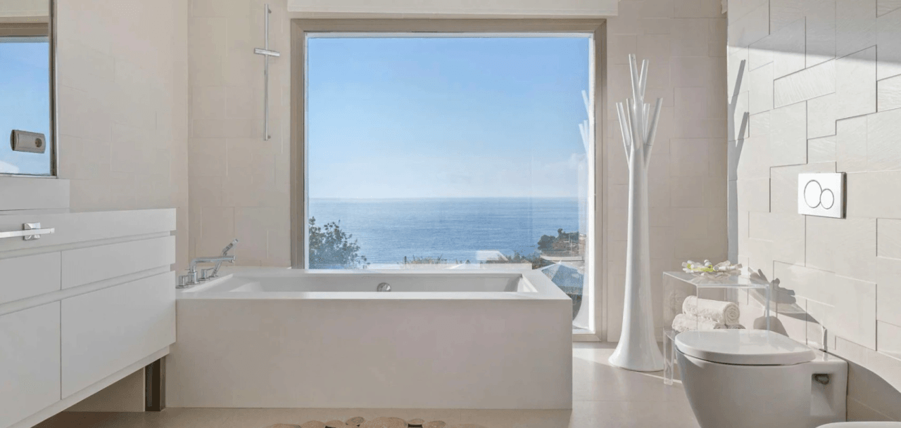 Exceptional luxury villa facing the sea with panoramic views in Cap Martinet, Ibiza.