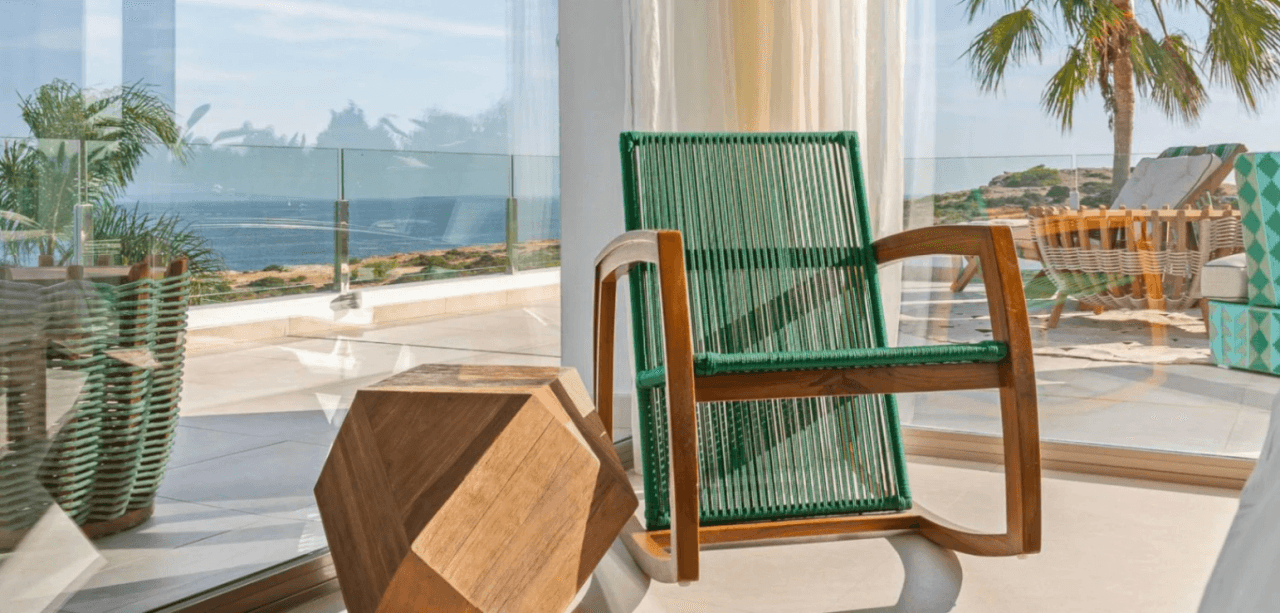 Exceptional luxury villa facing the sea with panoramic views in Cap Martinet, Ibiza.