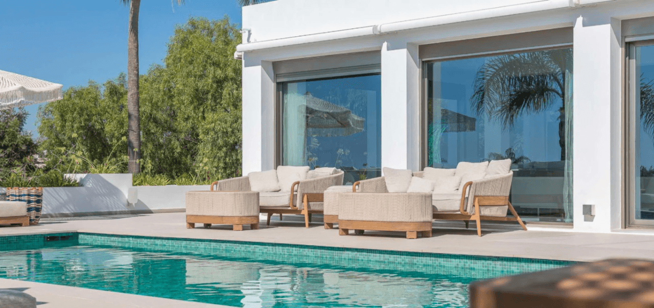 Exceptional luxury villa facing the sea with panoramic views in Cap Martinet, Ibiza.