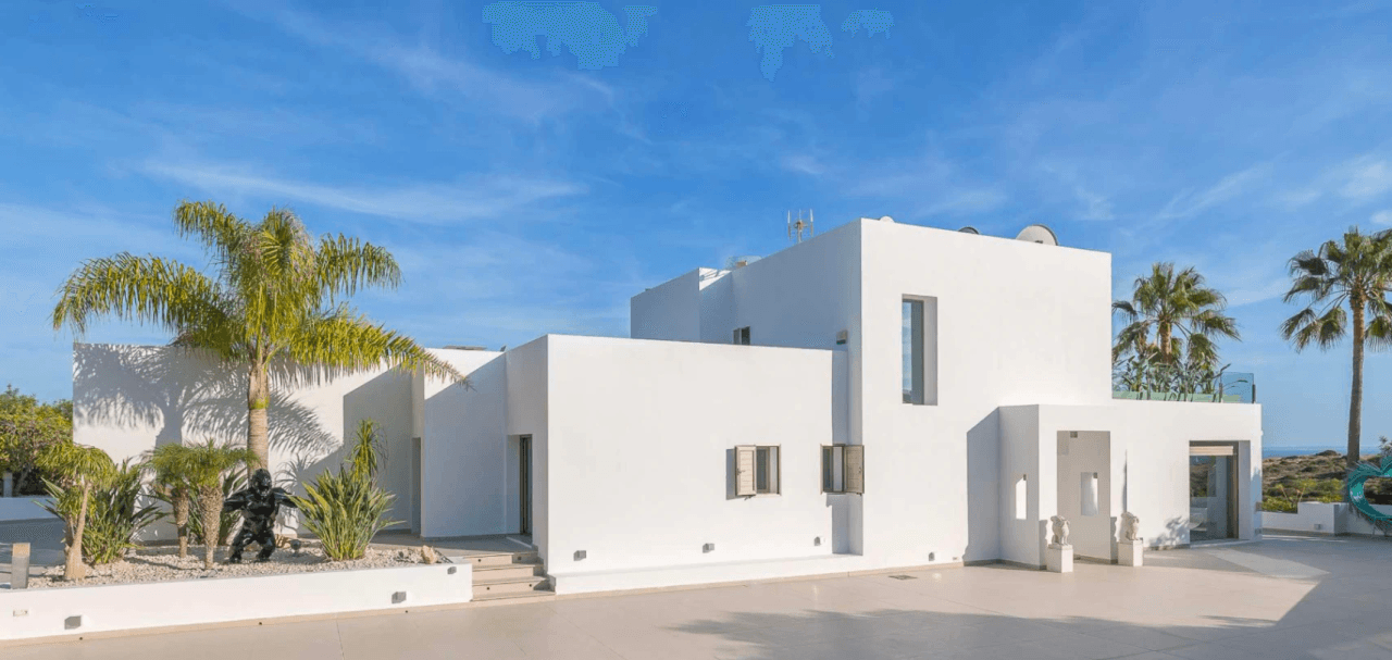 Exceptional luxury villa facing the sea with panoramic views in Cap Martinet, Ibiza.