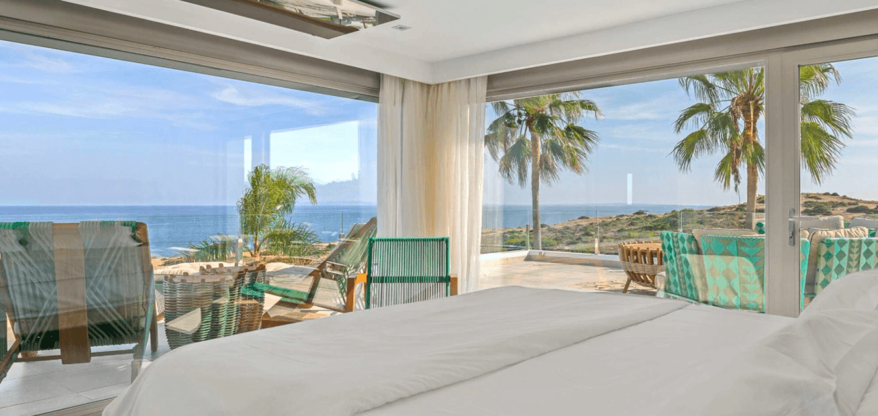 Exceptional luxury villa facing the sea with panoramic views in Cap Martinet, Ibiza.