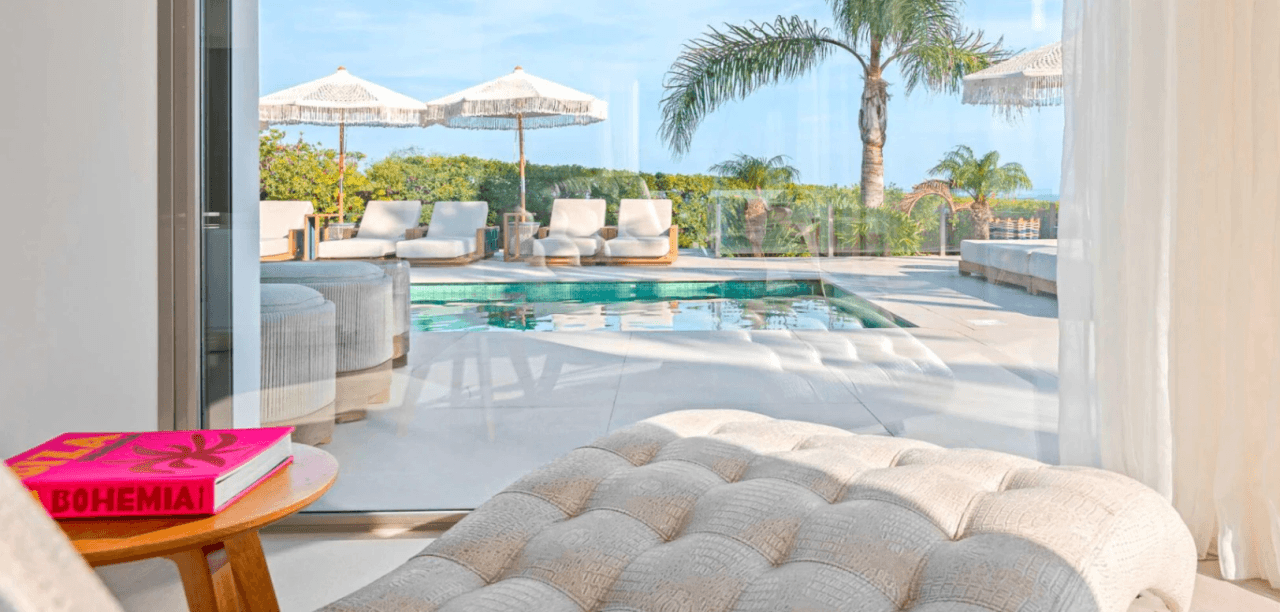 Exceptional luxury villa facing the sea with panoramic views in Cap Martinet, Ibiza.