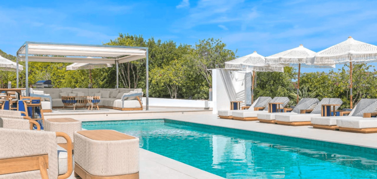 Exceptional luxury villa facing the sea with panoramic views in Cap Martinet, Ibiza.