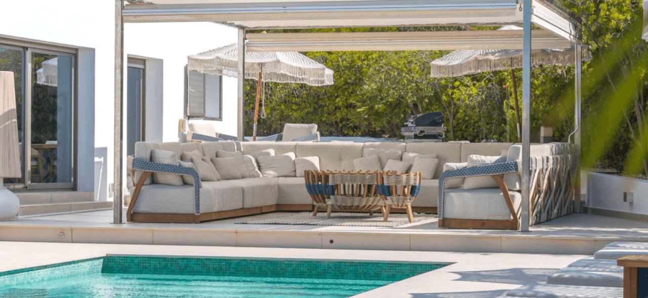 Exceptional luxury villa facing the sea with panoramic views in Cap Martinet, Ibiza.