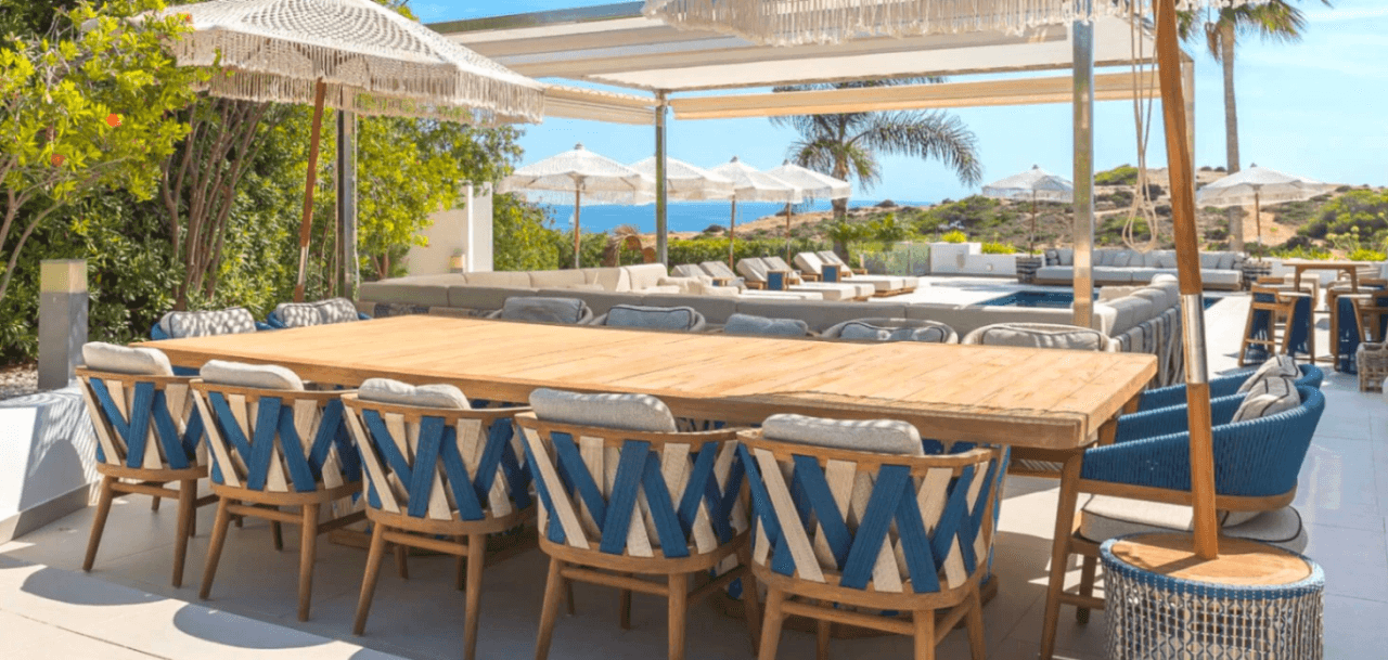 Exceptional luxury villa facing the sea with panoramic views in Cap Martinet, Ibiza.