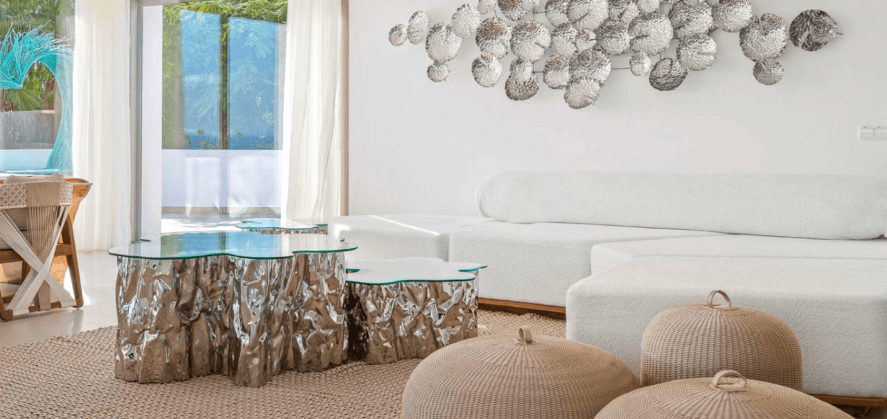 Exceptional luxury villa facing the sea with panoramic views in Cap Martinet, Ibiza.
