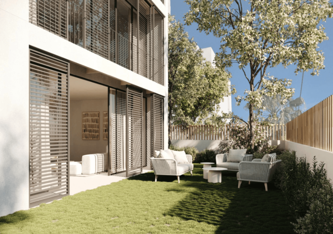 Exclusivo apartamento de obra nueva con jardín privado