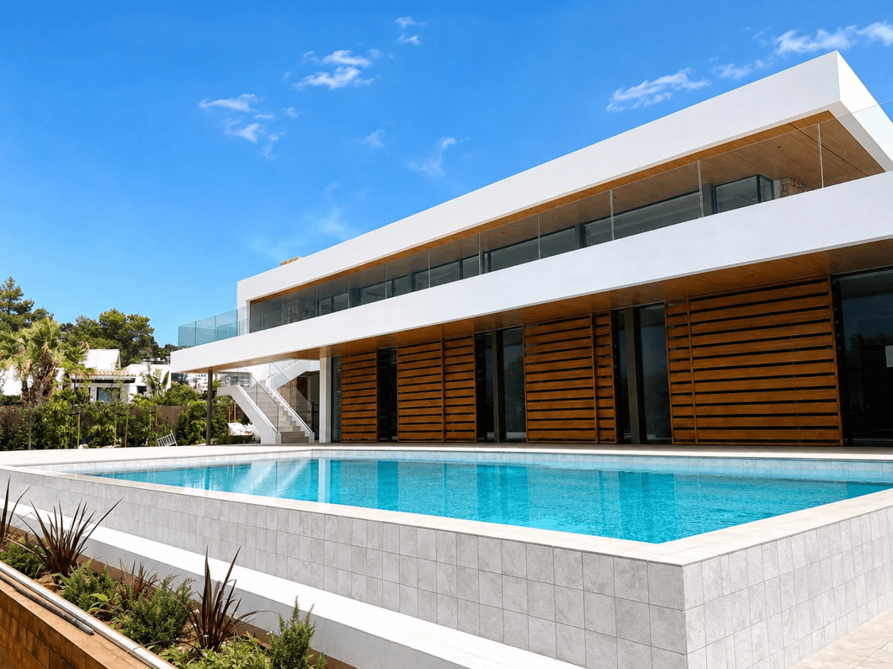 Moderna villa de obra nueva en Santa Eulalia