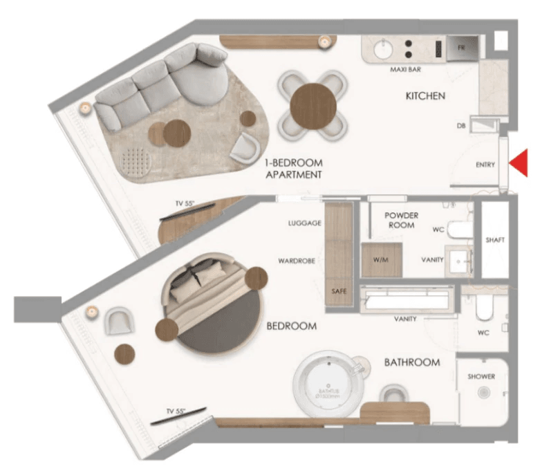 Oportunidad de Inversión Hotelera – 1-Bed Residence (Categoría AA)